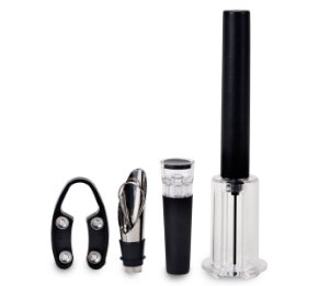 ערכת אביזרי יין עם פותחן אוויר